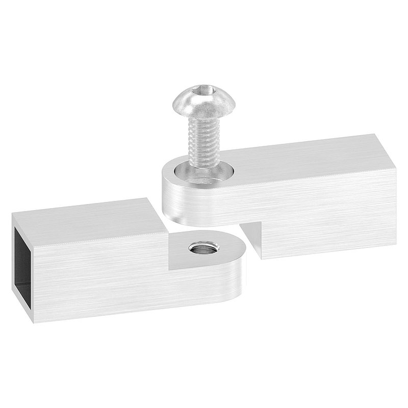 Verbinder mit Gelenk für Vierkant 12x12mm, V2A