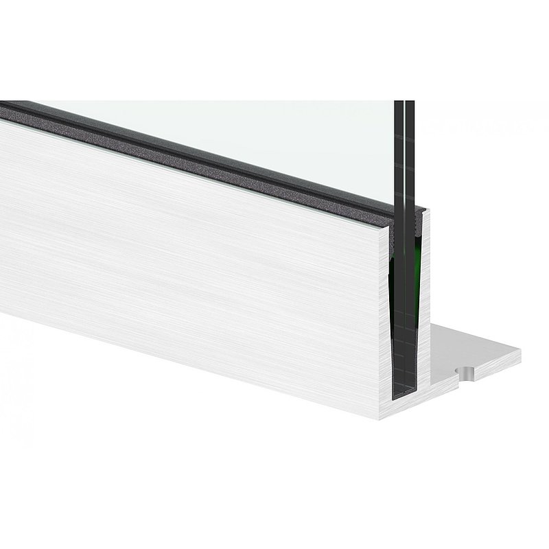 Alu-Profil ELEGANZA STRONG aufgesetzte Montage, L: 6000mm