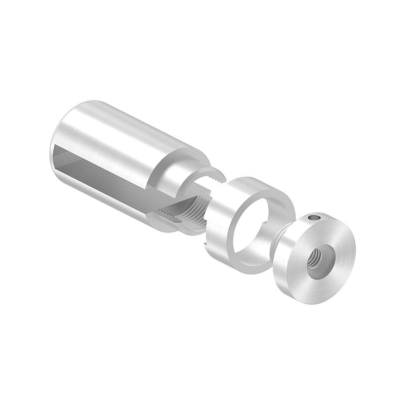 Brenk base holder for flat bars 50x8mm, ALU