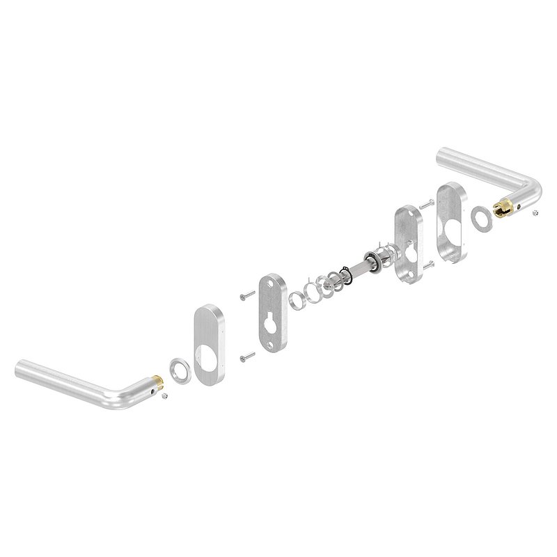 Türdrücker-Paar, V2A