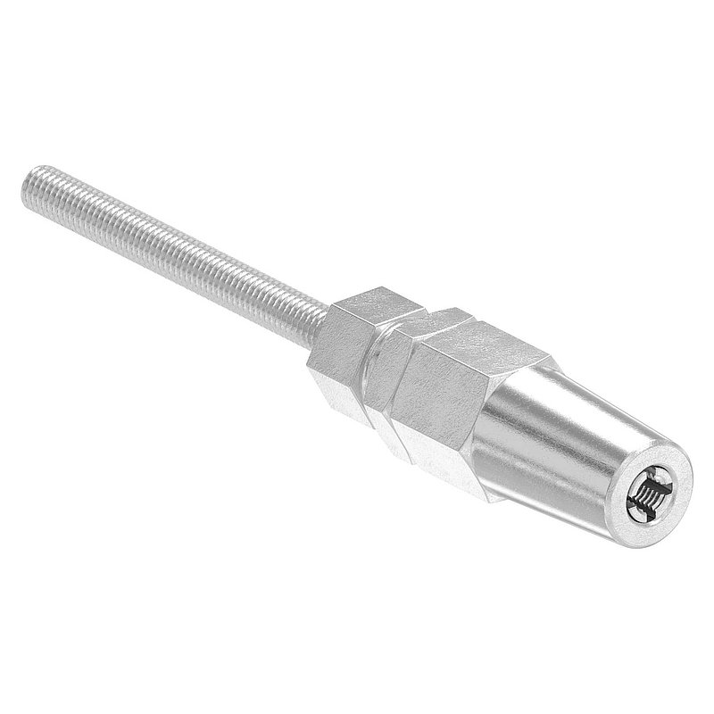 Gewindeterminal zur Selbstmontage für Seil Ø 5mm und Gewinde M6, V4A