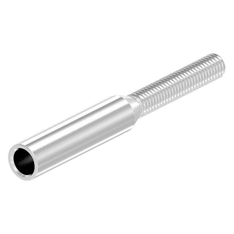 Embout fileté à sertir pour câble 6mm, V2A