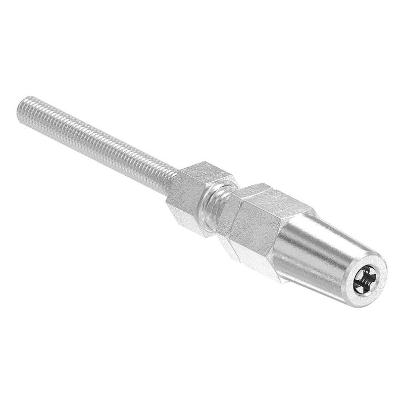 Embout fileté à monter soi-même pour câble Ø 3mm et filetage M5, V4A