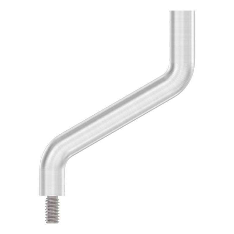 Bracket Ø 14mm, 2x 30° bent, AISI304