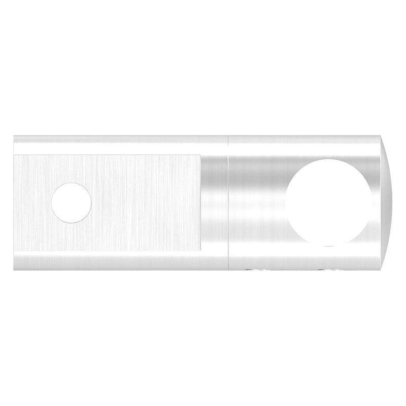 Support de lisse transversale (à monter entre deux fers plats) avec perçage Ø 14,2mm, V2A