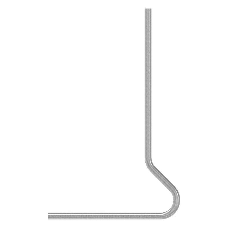 Post bent from round tube 42.4 x 2.5 mm, S235
