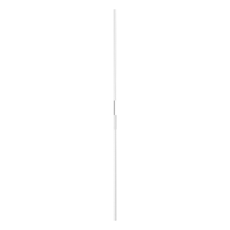 Zierstab aus Ø 12mm, mit Quadrat, H: 1000mm, V2A