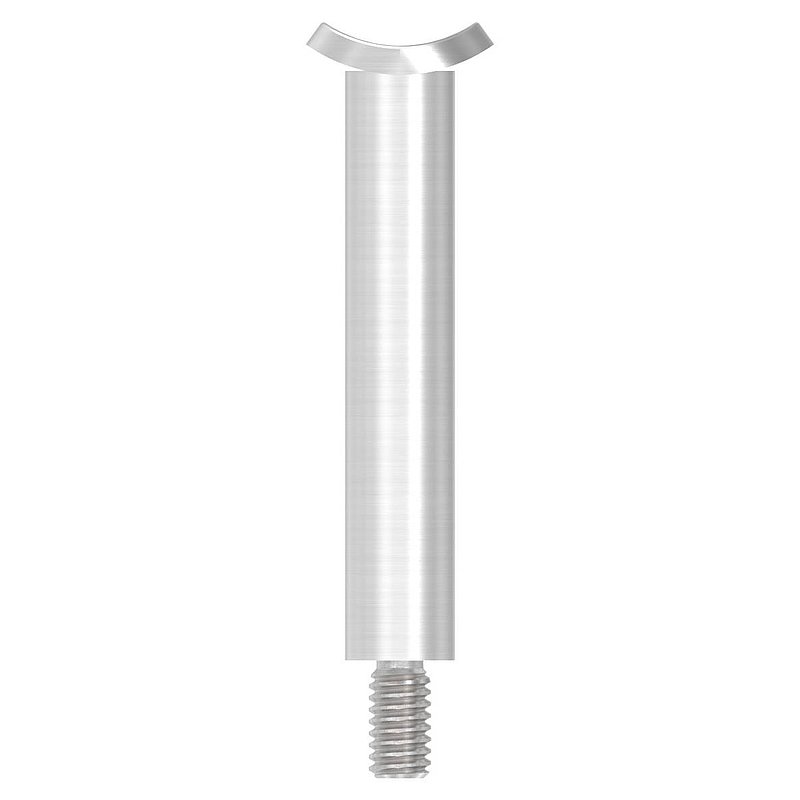 Stift Ø 14mm mit Handlaufanschlussplatte für Rohr 33,7mm, V2A