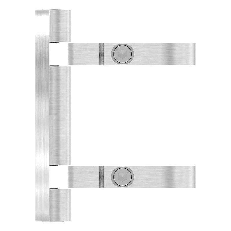 Wall mounting for railing posts 42.4 mm, corner, AISI304