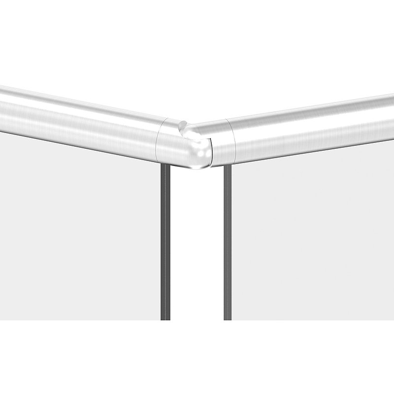 Verbinder flexibel für Nutrohr 42,4mm, V4A