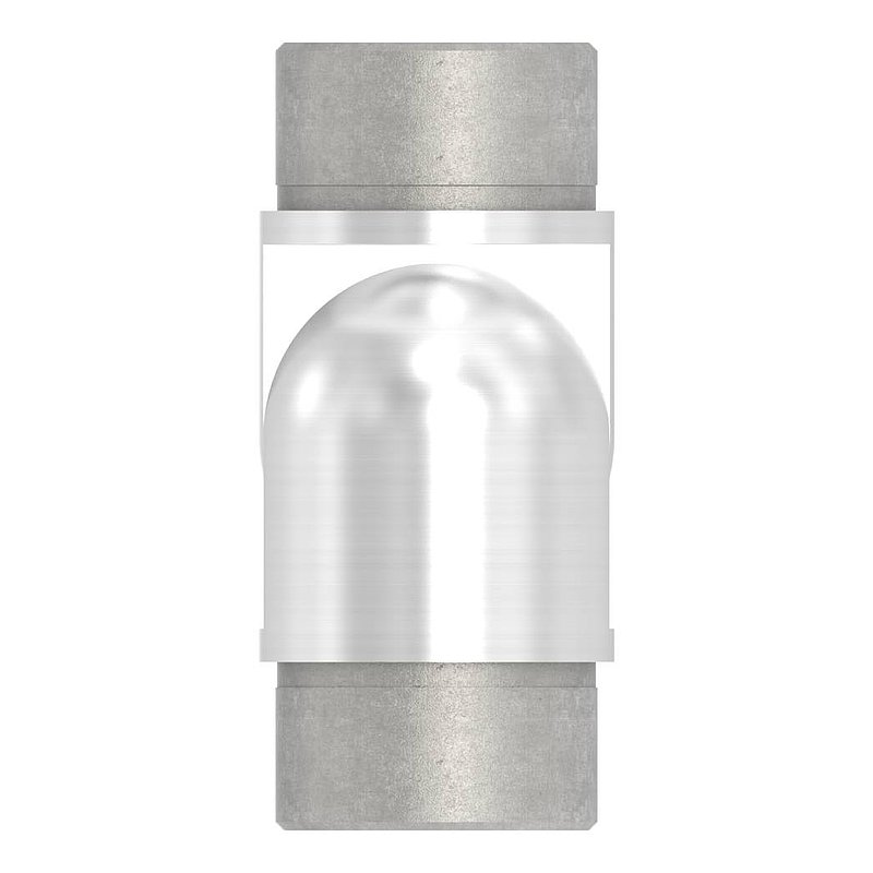 Bouchon pour extrémité de tube pour tube 42,4x2,0mm, avec articulation haute, V2A