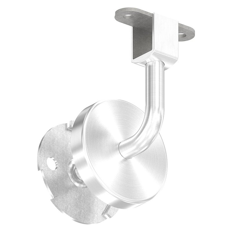 Support de main courante pour main courante LED (rond et étrier soudés), V2A