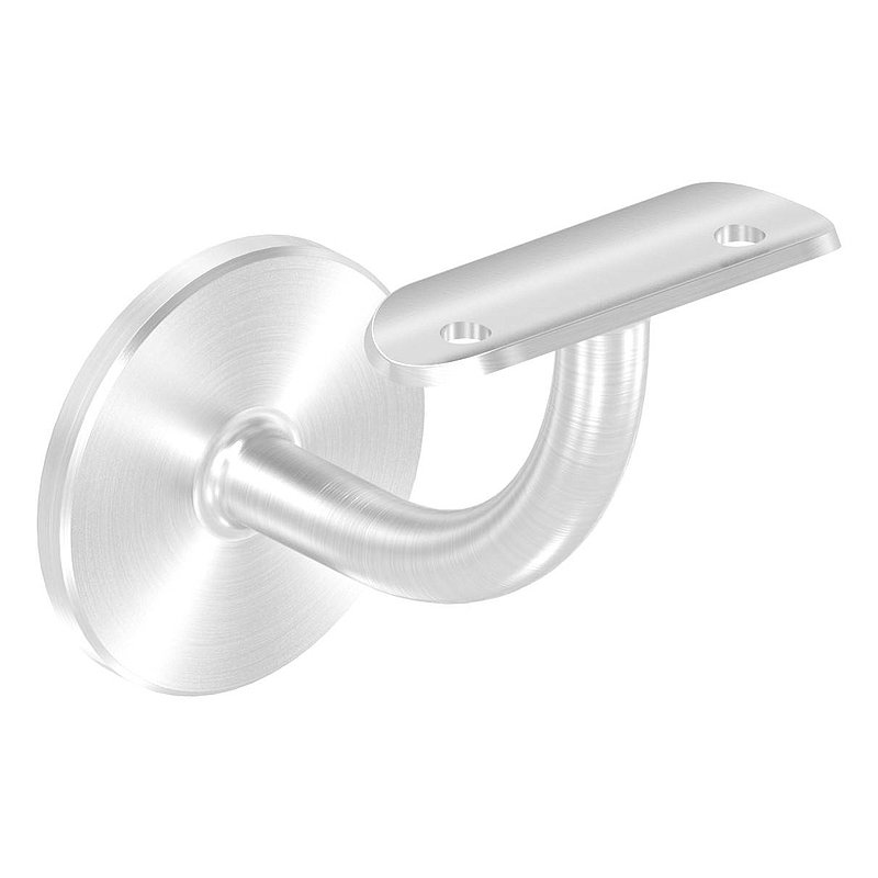Handlaufhalter mit Handlaufanschlussplatte 42,4mm, (Ronde und Bügel verschweißt), V4A