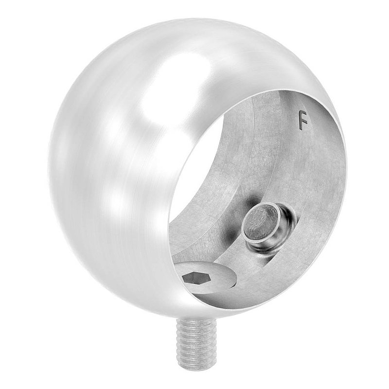 Anneau sphérique pour main courante, 33,7mm, V2A