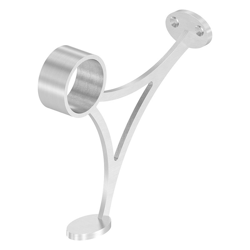 Footrail support, for 48.3 mm tube, AISI304