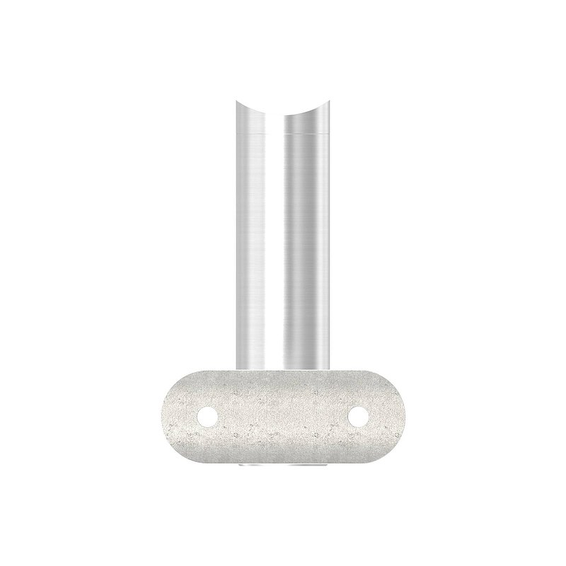 Handlaufhalter mit Gelenk, Handlaufanschlussplatte 42,4mm, V2A
