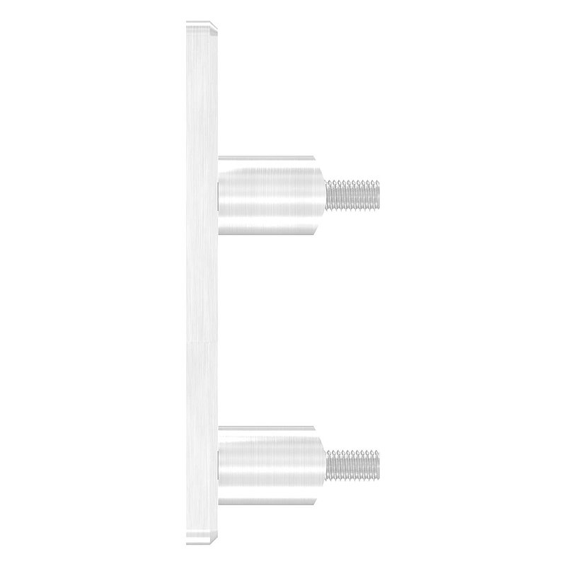 Wall mounting for railing posts 42.4 mm, AISI304