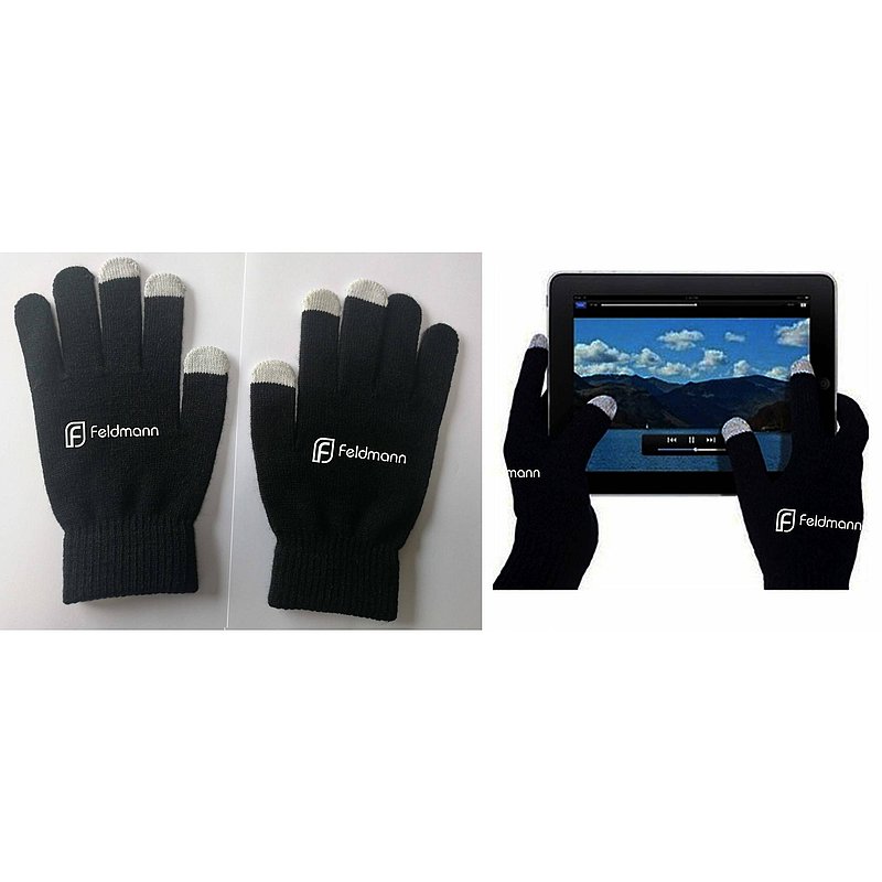 Touch-Screen Handschuhe, schwarz, 1 Paar