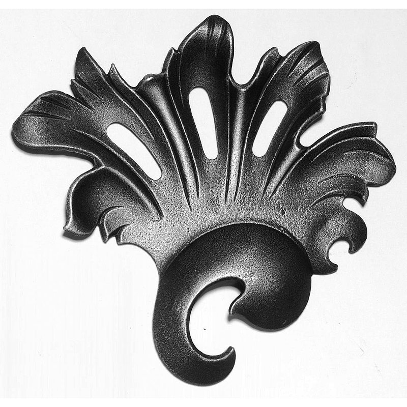 Zierrosette, 155x140x20mm, links