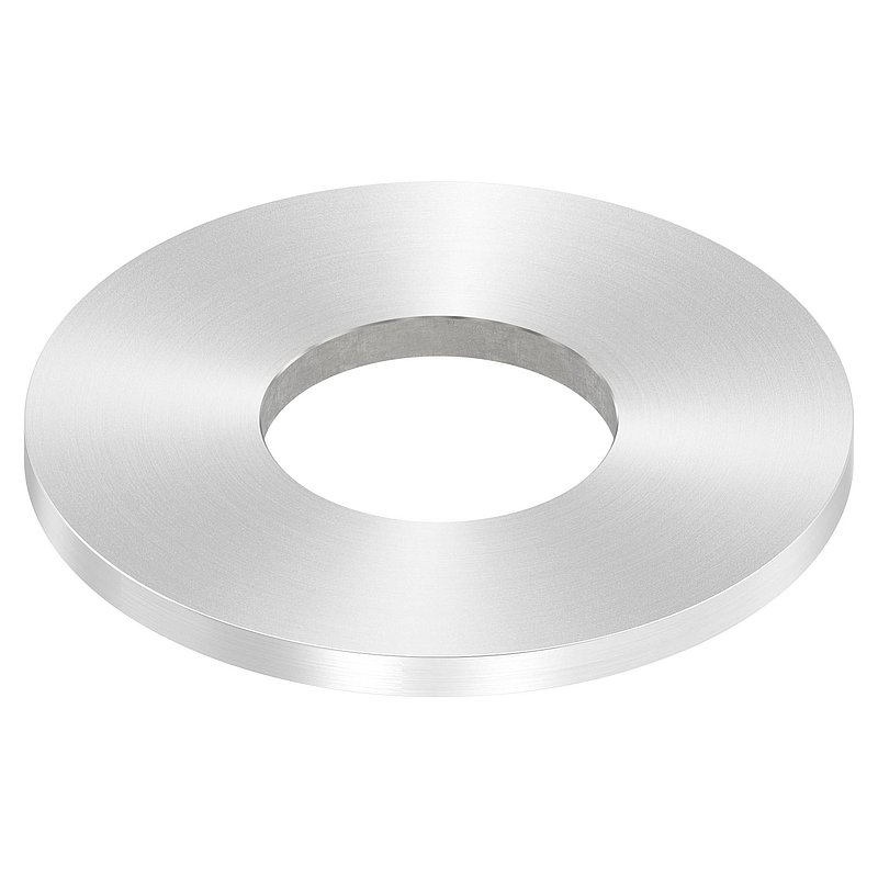 Anchor plate Ø 100x6mm, with round grinding, AISI304