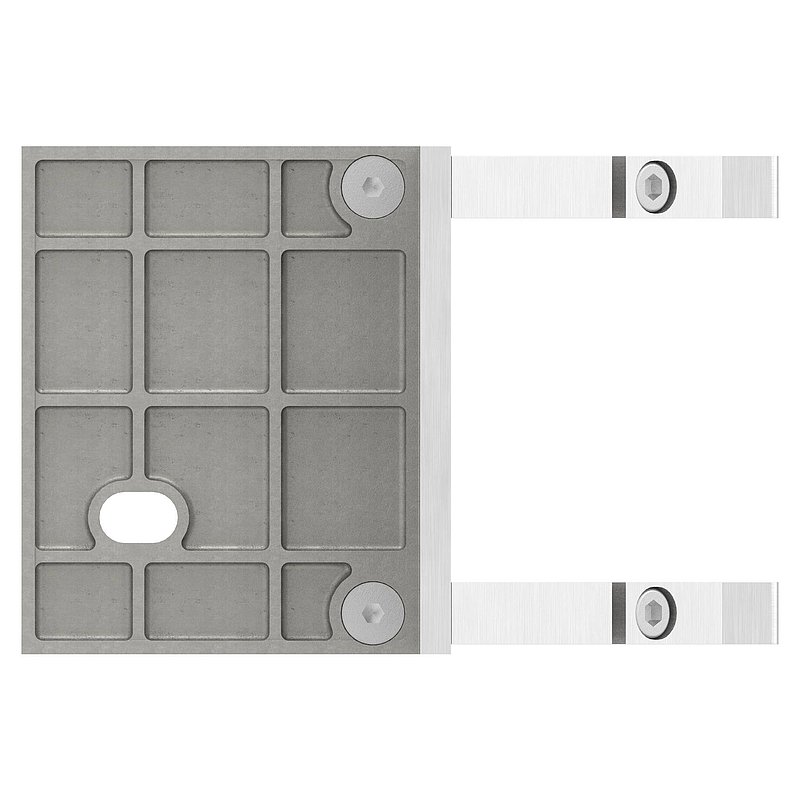 Fixation murale 90° pour coin extérieur 40x40mm, V2A