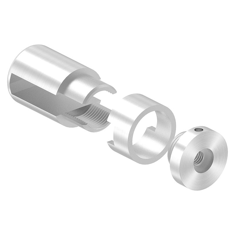 Brenk Grundhalter für Flachstäbe 40x10mm, ALU