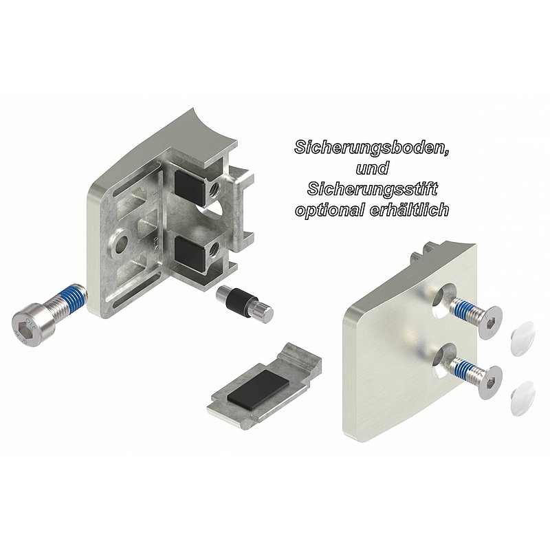 Pince à verre modèle 14, jonction: 48,3mm, aspect inox brossé