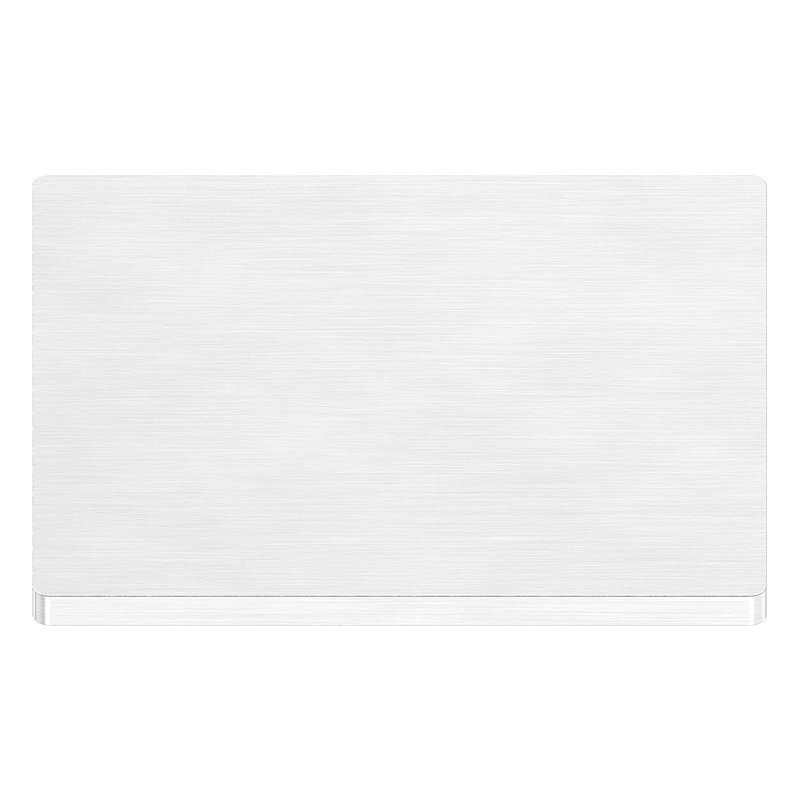 Ankerplatte, 80x80x4mm, mit Längsschliff, V2A