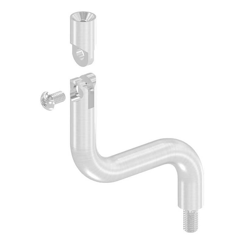Bügel Ø 14mm, 2x 90° gebogen, V2A