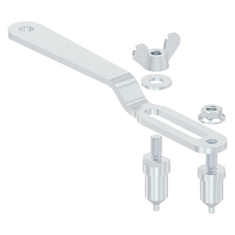 Gabelschlüssel für Glasschiebetür, V2A