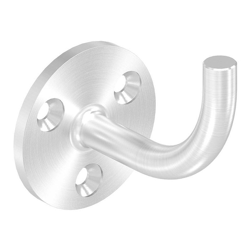 Handrail bracket for welding, (round plate and bracket welded), AISI316