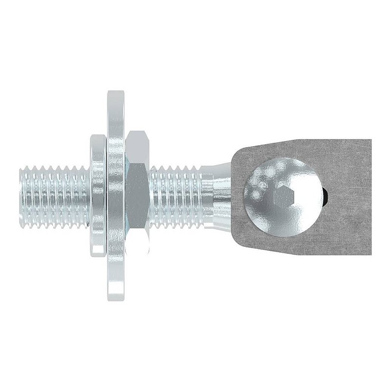 Gate hinge M18, galvanised