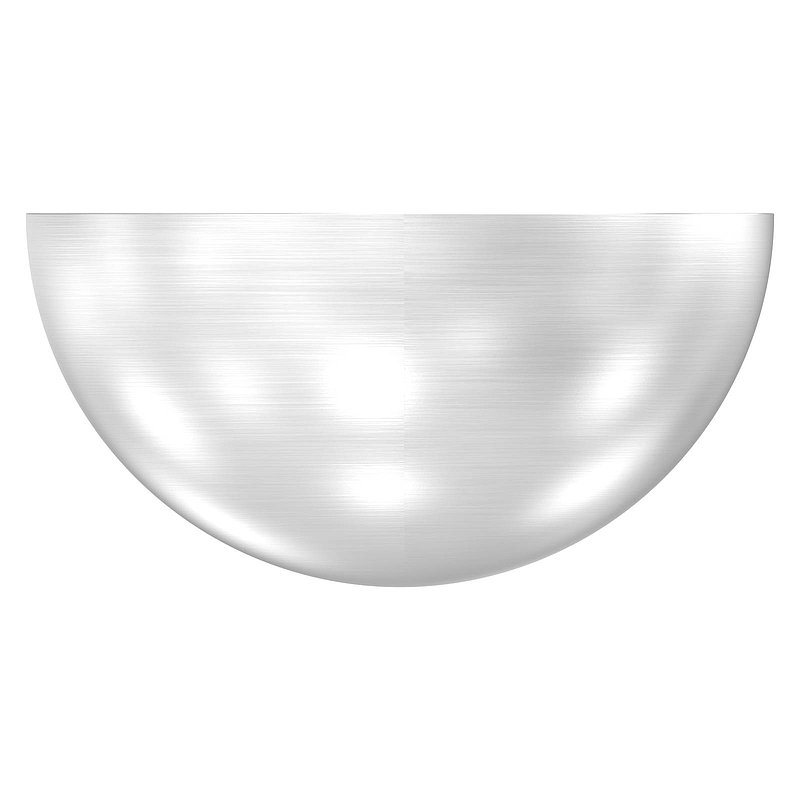 Halbhohlkugel, Ø 48,3 x 2,0mm, mit Rundschliff, V2A (1.4301)