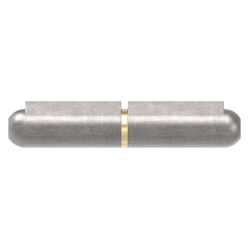 Anschweißband mit Messingring und -stift, Länge: 60mm
