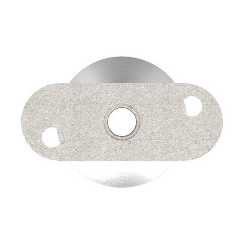 Tube end plug with pin for LED handrail, AISI316