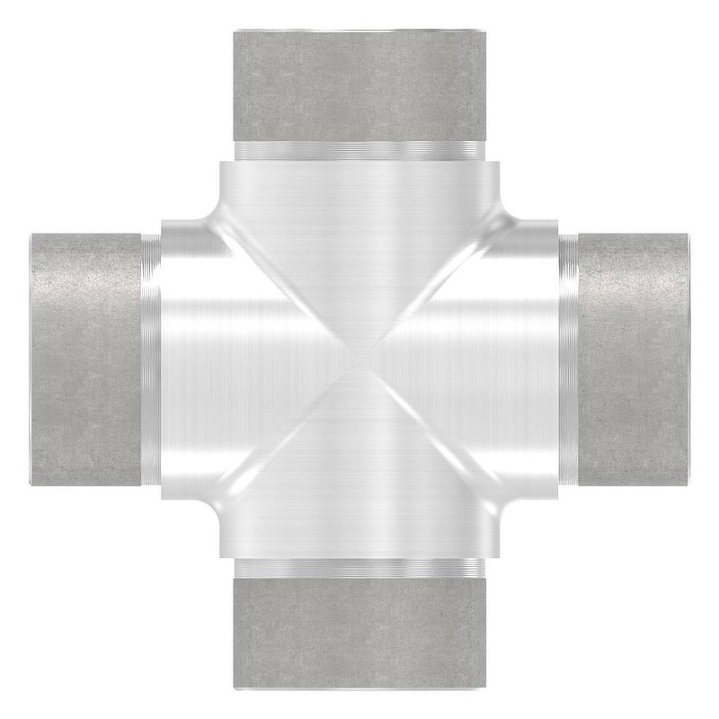 Kreuzstück, für Rohr 42,4x2,0mm, V2A