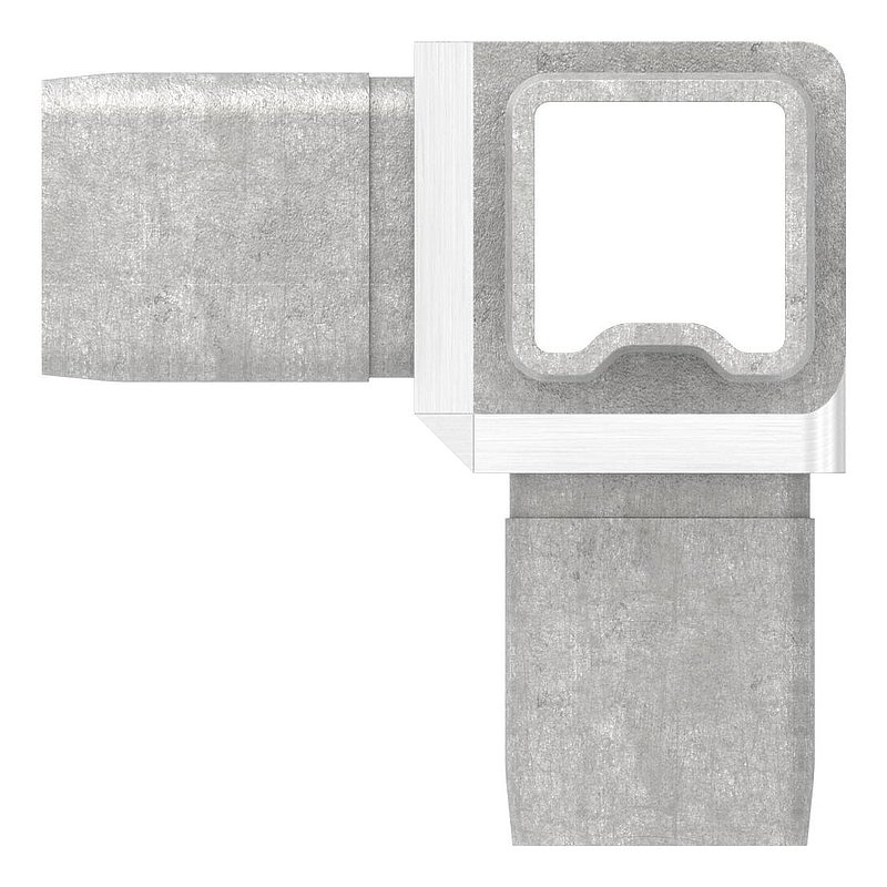 Connector for tube 25x25x2.00mm, AISI316