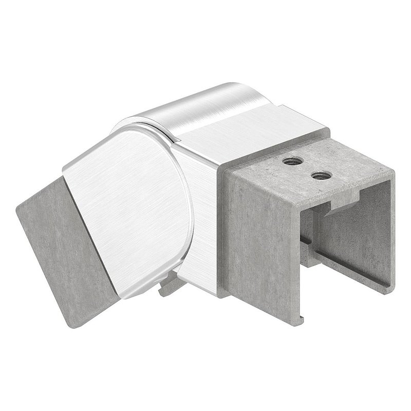 Flexible connector for 40x40mm square groove, AISI316