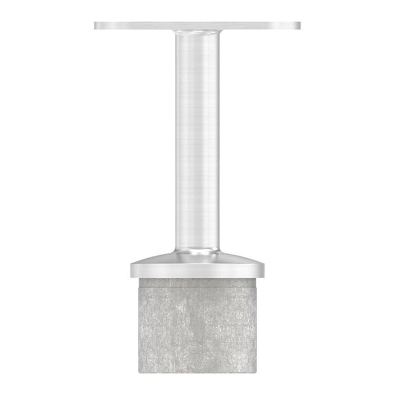 Tube end plug with pin for LED handrail, AISI316