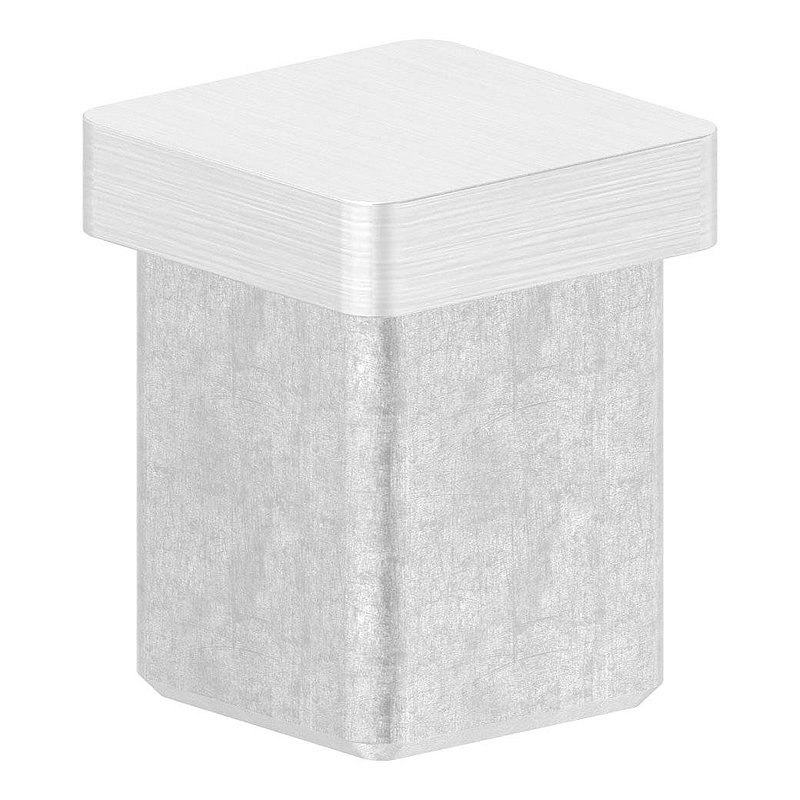 Push-in cap, for tube 20x20x1.5mm, AISI316