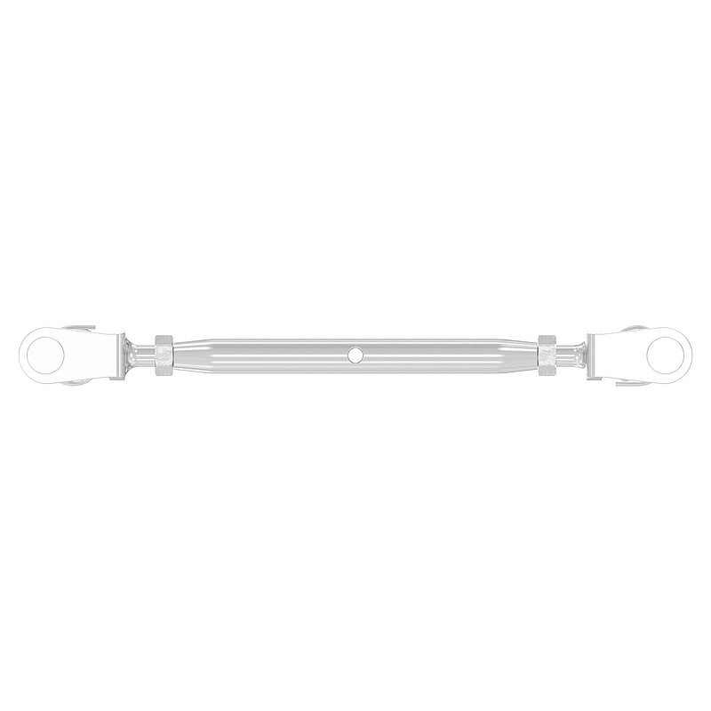 Wantenspanner Gabel/Gabel mit Gewinde M5, V4A