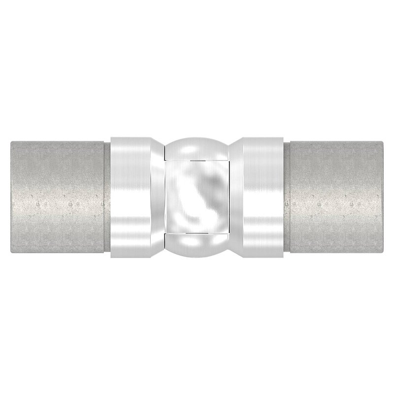 Hinge connector for LED slotted tube 42.4mm, AISI304