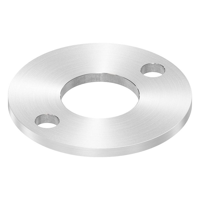 Anchor plate Ø 100x6mm, with round grinding, AISI304