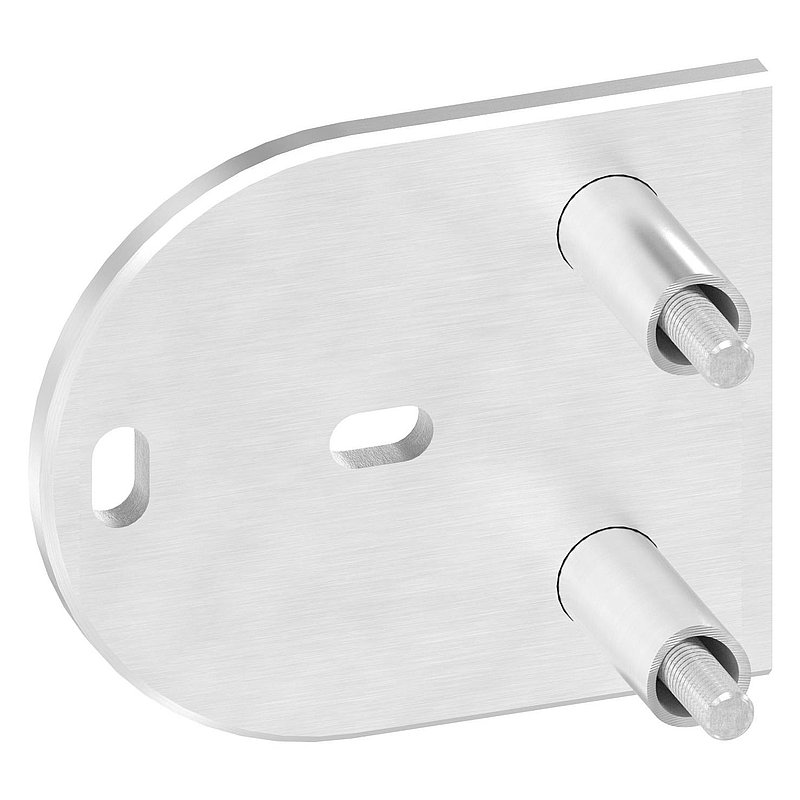 Wandbefestigung für Geländerpfosten 42,4mm, V2A
