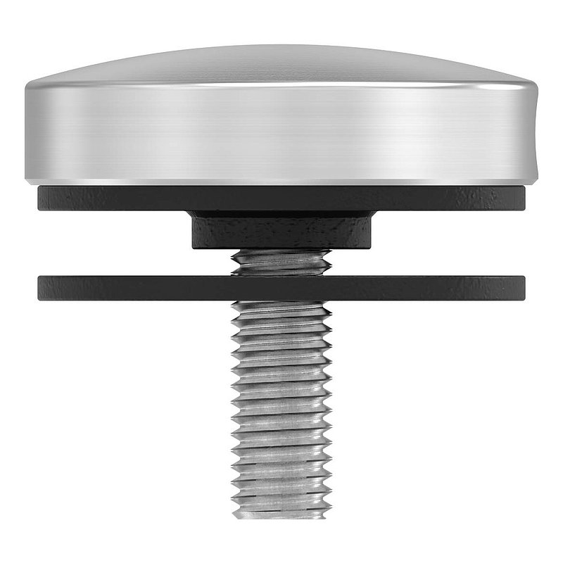 Point de fixation pour verre Ø 40mm, adapté pour les supports Brenk, V2A