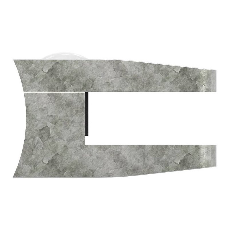 Pince à verre modèle 34, jonction: 76,1mm, zinc brut