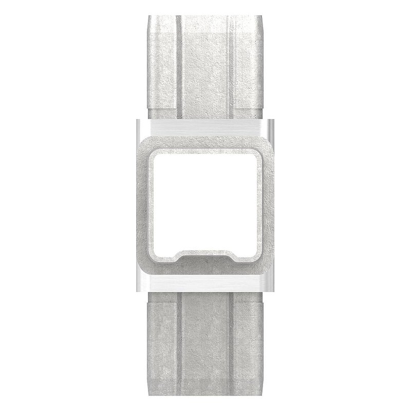 Connector for tube 40x40x3.00mm, AISI316