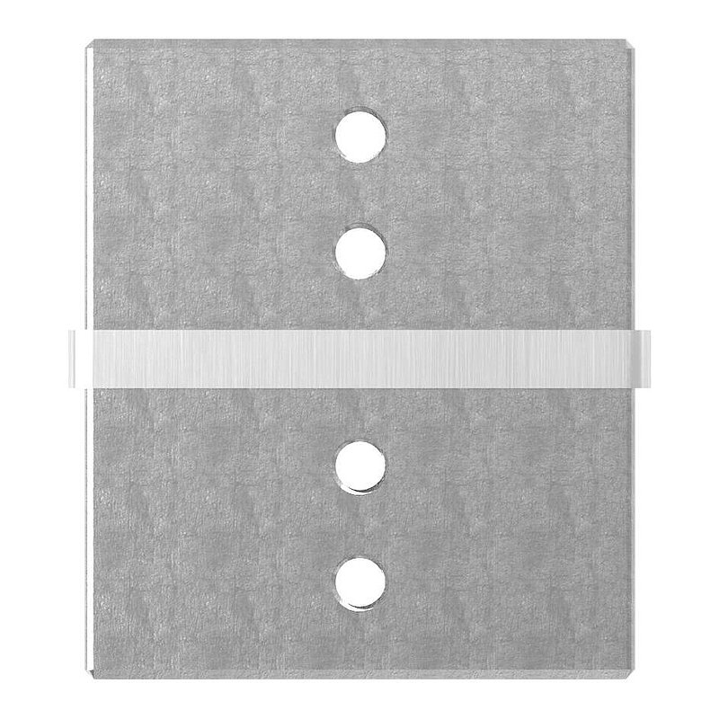 Verbinder für Rechteck-Nutrohr 60x40mm, V2A