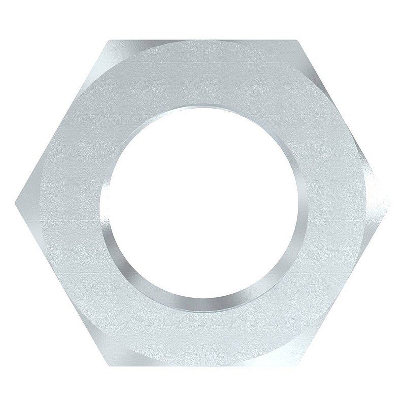 Hexagon nut M24, flat shape