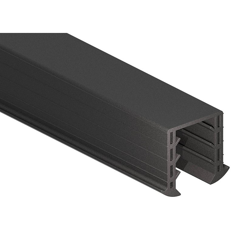 Wedge seal for glass 20.76 - 21.52mm, for groove 34x34mm, 6m
